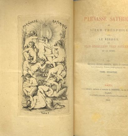 null 
Théophile de VIAU - Le Parnasse satyrique. Avec le recueil des plus excellens...