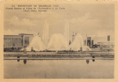 null 
EXPOSITION UNIVERSELLE BRUXELLES 1935. Environ 100 cartes postales.
JOINTS:
-...