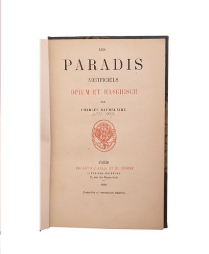  Charles BAUDELAIRE - Les Paradis artificiels....