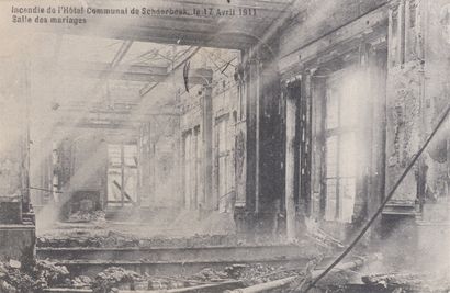 null 
布鲁塞尔和19个城市。大约50张明信片，有几张在正面被取消。

包括4张1911年Schaerbeek公馆火灾的卡片，1910年展览（+/-15）。...