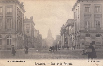 null 
BRUSSELS: Sablon district. Set about 640 postcards & 1 notebook.

Rue aux Laines,...