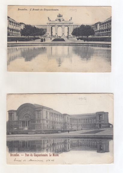 null 
BRUSSELS: SITE OF THE CINQUANTENAIRE. 120 postcards, various periods and several...