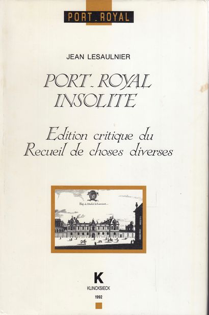 null 
[JANSENISM] Jean LESAULNIER - Meeting of 2 works on Port-Royal.

- Jean LESAULNIER...