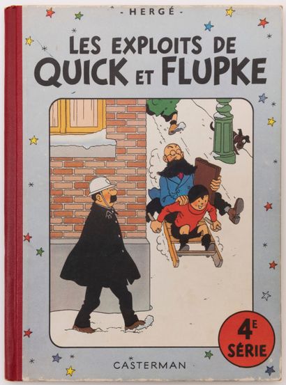 null 
HERGÉ - Les Exploits de Quick et Flupke. Ensemble 5 volumes.
 Dos rouge.

-...