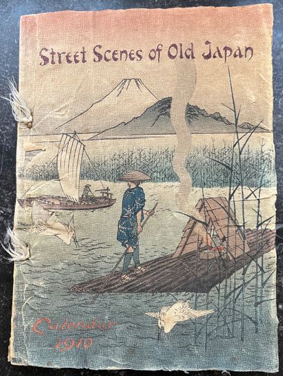 null 
STREET SCENES OF OLD JAPAN, calendar 1910. 
Tokyo, T. Hasegawa, 192 x 140 mm,...