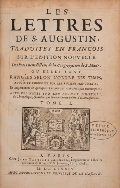 null 
SAINT AUGUSTIN - Sermons on the Psalms. Translated into French. Volume one...