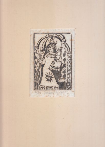 TYTGAT 
Edgard TYTGAT - The little virgin of Sighem.
 Sheet : 225 x 164 mm. Placed...