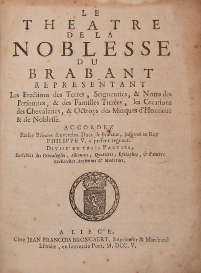 null 
[Joseph VAN DEN LEENE ]- Le Théatre de la noblesse du Brabant representant...