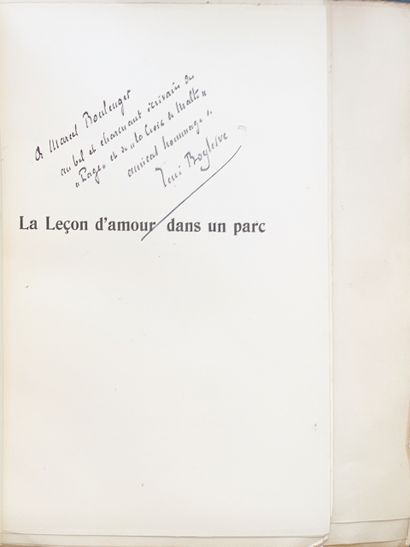 null 
René BOYLESVE - La Leçon d'amour dans un parc.
Paris, La Revue Blanche, [1902]....