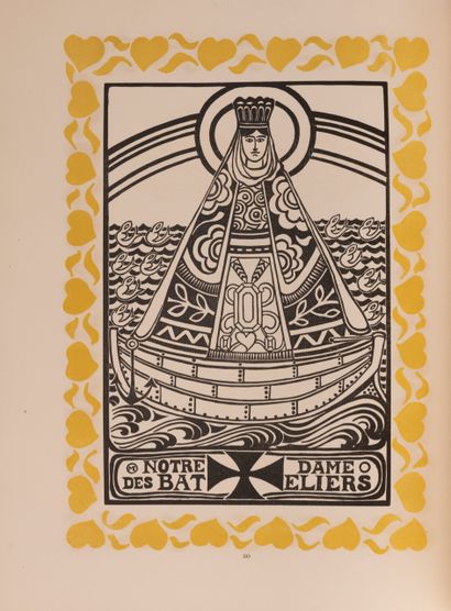 null 
Max ELSKAMP - 最美行业的七个圣母院。
安特卫普，Albert De Tavernier (J.-E. Buschmann), 1923。4开本，325...