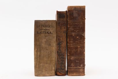 null 
Johann Albert FABRICIUS - Réunion de 3 ouvrages de ce bibliographe et théologien...