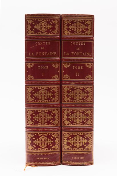 null 
Jean de LA FONTAINE - Tales with illustrations by Fragonard. Reprint of the...