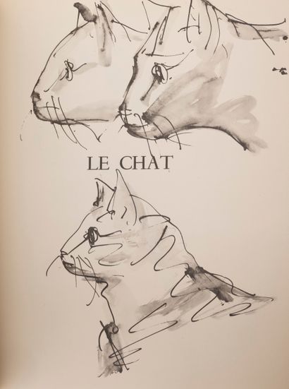 null 
Pablo PICASSO - 40 dessins en marge du Buffon.
Paris, Jonquières, 1957. In-folio,...