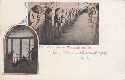 null 
MEXIQUE. Ensemble environ 98 cartes postales, des années 1907-1912, nombreux...