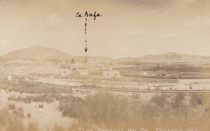 null 
MEXIQUE : CHARCAS (San Luis Potosi). Ensemble 8 photos-cartes, ca. 1912 + 4...
