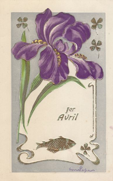 null 
IRIS. Ensemble environ 355 cartes postales figurant des iris, époques diverses.
...