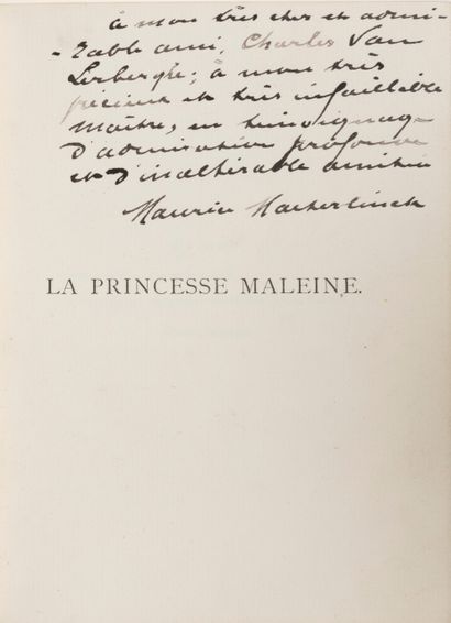 null 
Maurice MAETERLINCK - La Princesse Maleine. Drame en cinq actes.
(Gand, L....