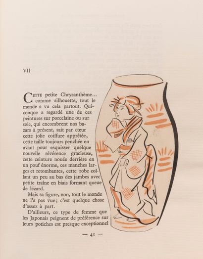 FOUJITA 
Pierre LOTI - Madame Chrysanthème. Soixante illustrations originales en...