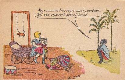 null 
«LA VIE AU CONGO» Série de 6 cartes postales anciennes.
 Ca 1910.

Série de...