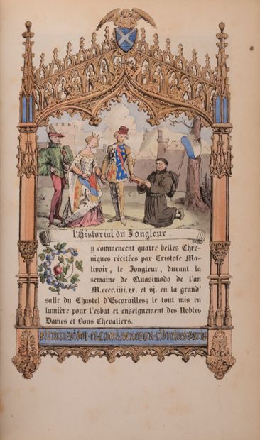 MONNIER 
THE HISTORIAL OF THE JUGGLER. Chroniques et Légendes françaises, published...