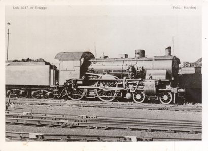 null 
TRAMS, quelques trains ou locomotives du réseau belge. Cartes postales, photos,...