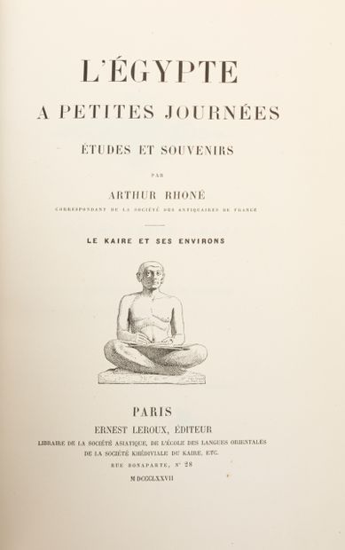 null 
[ÉGYPTE] Eugène POITOU / J.-T. DE BELLOC / ÉDOUARD GOUIN / ARTHUR RHONÉ - Réunion...