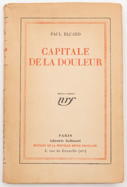 
Paul ÉLUARD - Capitale de la douleur.
Paris,...