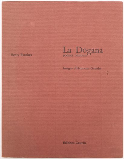 
Henry BAUCHAU - La Dogana, poèmes vénitiens....