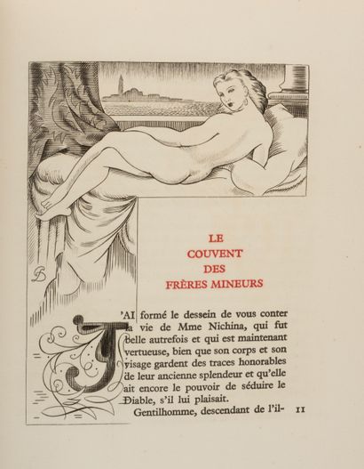 DUBREUIL 
Hugues REBELL - La Nichina. Burins originaux de Pierre DUBREUIL.
Paris,...