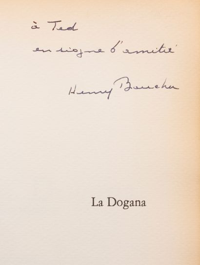 null 
Henry BAUCHAU - La Dogana, Venetian poems. Images by Henriette GRINDAT.
Albeuve,...
