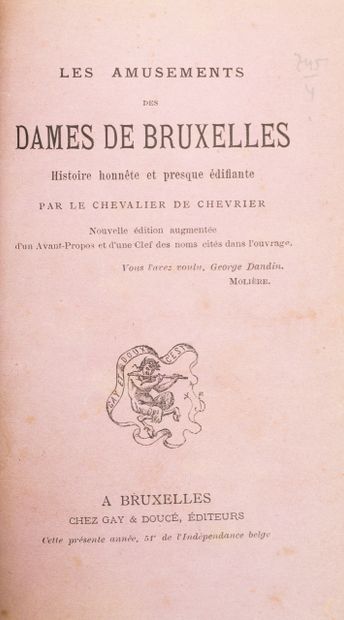 
Chevalier de CHEVRIER - Les Amusements des...