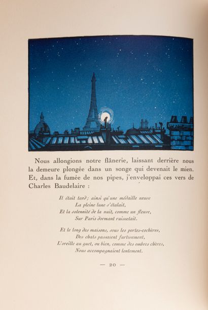 RENEFER 
Francis JAMMES - Les Nuits qui me chantent. Bois de RENEFER.
[Paris], Ernest...