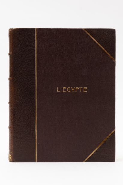 null 
[ÉGYPTE MANUSCRIT] H. COLON - «Au pays des pharaons».
S.l., 1910. In-4, [1]-III-141...
