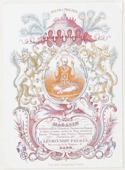 null 
CARTES PORCELAINE : TAILLEURS, chapeliers, gantiers, dentelles... Ensemble...