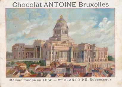 null 
CHROMOS. Environ 850 chromos de marques diverses : Chocolat Antoine, Guerin-Boutron,...