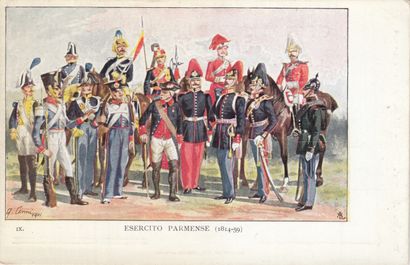 null 
MILITARIA : maneuvers of the Belgian army, Italian and British uniforms......