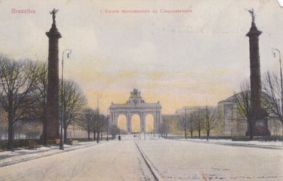 null 
BRUXELLES : Cinquantenaire. Environ 70 cartes postales.

