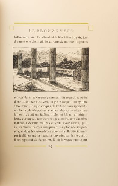 GUSMAN 
Pierre GUSMAN - Elskée au jardin de Vénus (Souvenirs de Pompéi). [Illustrations...