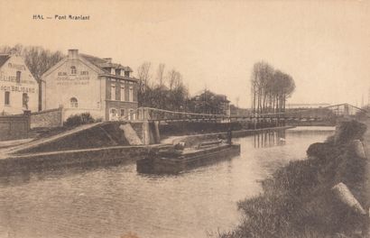 null 
HALLE. Environ 130 cartes postales, époques diverses. L'un ou l'autre doublon,...