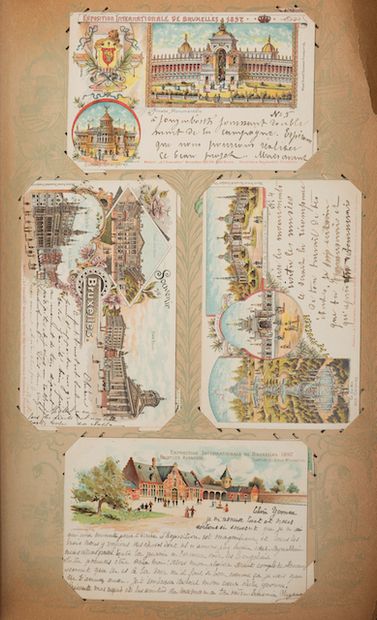 null BELGIUM. Set of about 270 postcards, various periods, many before 1914.
 Collected...