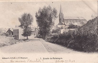 null HAINAUT. Set of about 65 old postcards.

Wasmes, Saint-Ghislain, Boussu, Je...