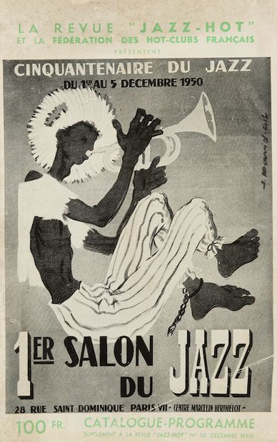 null [PROGRAMS] Catalogue-Program of the 1st Salon international de Jazz presented...