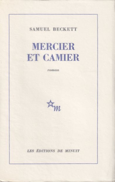 null Samuel BECKETT - Reunion of 2 first editions. Le Dépeupleur and Mercier Camier.
(Paris),...