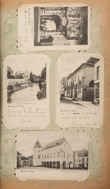 null BELGIUM. Set of about 270 postcards, various periods, many before 1914.
 Collected...