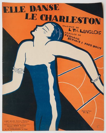 René MAGRITTE [PARTITIONS] René MAGRITTE - She dances the Charleston. Music by L...