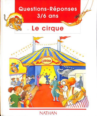 null [CIRQUE LE] LE CIRQUE. Reunion of 32 children's books, 1 music box, 1 dinette,...
