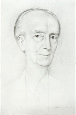 Albert CROMMELYNCK (1902-1993) Portrait de Camille Huysmans.: Dessin. Signe en bas...