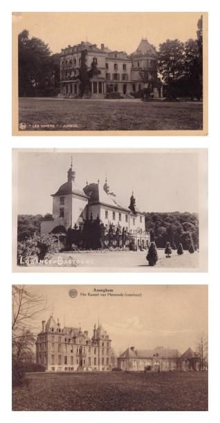 null [Belgique] - Châteaux. 45 cartes postales: Rumbeke, Anseghem, Schiplaeken, Jehay-...