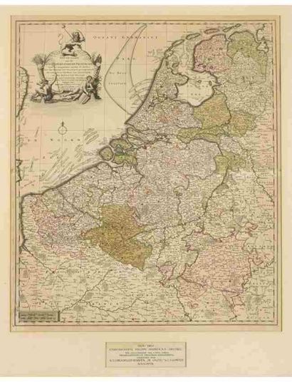 REINIER & JOSUA OTTENS Nieuwe kaart van de XVII Nederlandsche
Provincien [...].
S.d....