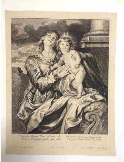 SCHELTE À BOLSWERT (BOLSWARD, VERS 1586 - ANVERS, 1659) D'APRÈS ANTOON VAN DYCK (ANVERS,...